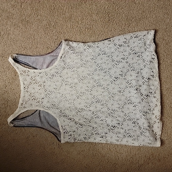 Flag/Lace back Tank Top - Picture 4 of 5